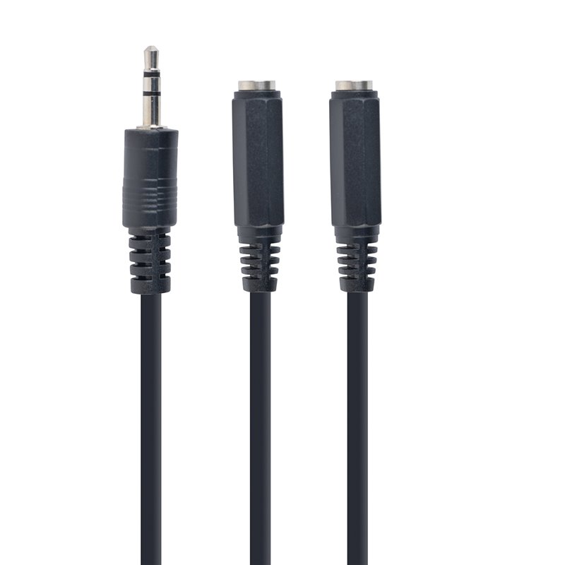 CABLEXPERT 3.5 MM AUDIO SPLITTER CABLE, 10 CM, BLACK