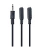 CABLEXPERT 3.5 MM AUDIO SPLITTER CABLE, 10 CM, BLACK