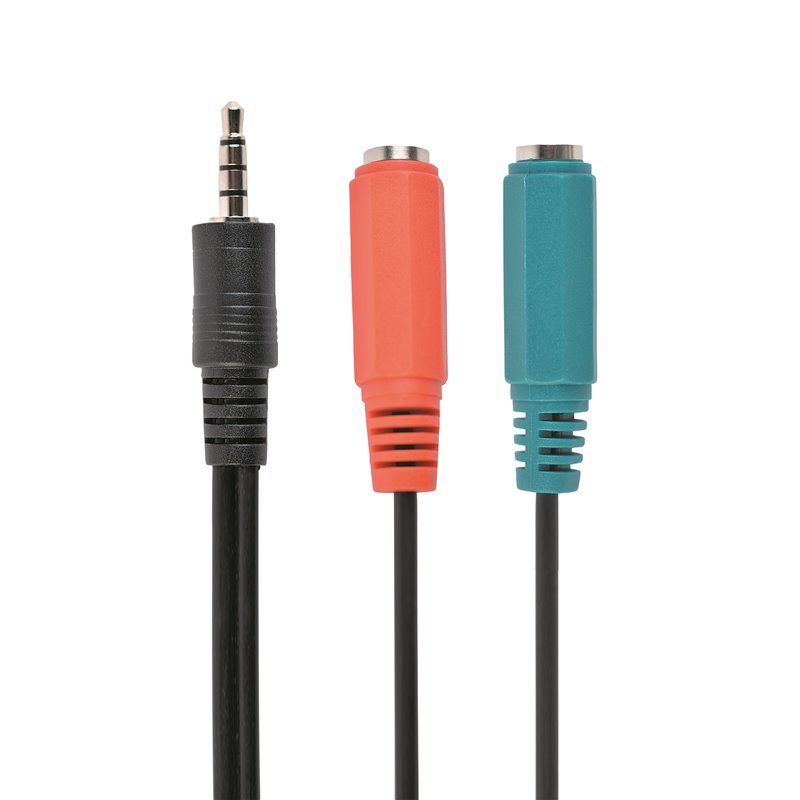 CABLEXPERT 3.5 MM AUDIO + MICROPHONE ADAPTER CABLE, 0.2 M