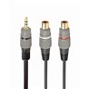 CABLEXPERT CAVO SPLITTER PREMIUM RCA (M) A 2X RCA (F), 0,2 M