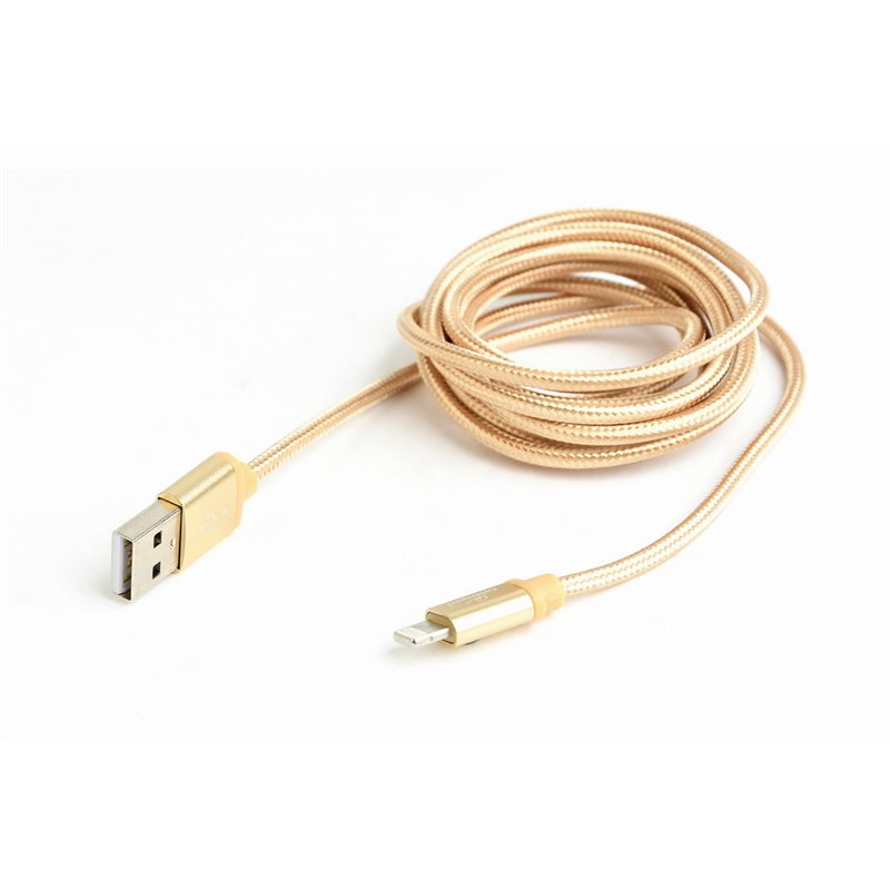 CABLEXPERT CAVO MICRO-USB INTRECCIATO IN COTONE CON CONNETTORI METALLICI, 1,8 M, NERO