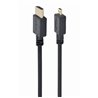 CABLEXPERT HDMI MALE TO MICRO D-MALE BLACK CABLE WITH GOLD-PLATED CONNECTORS, 1.8 M, BULK PACKAGE
