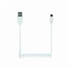 CABLEXPERT COILED MICRO-USB CABLE, 1.8 M, WHITE