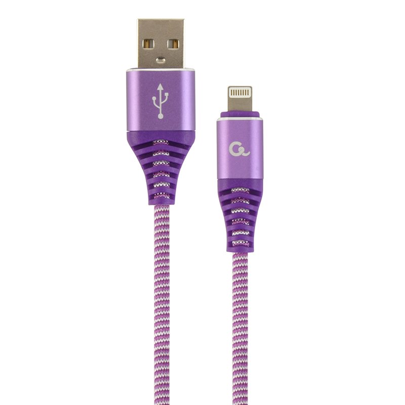 CABLEXPERT CAVO MICRO-USB INTRECCIATO IN COTONE CON CONNETTORI METALLICI, 2 M