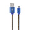 CABLEXPERT CAVO MICRO-USB INTRECCIATO IN COTONE CON CONNETTORI METALLICI, 2 M