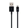 CABLEXPERT 8-PIN CHARGING AND DATA CABLE, 1 M, BLACK