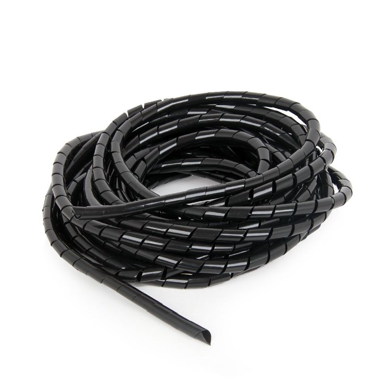 CABLEXPERT 12 MM SPIRAL CABLE WRAP, 10 M, BLACK