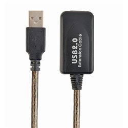 CABLEXPERT ACTIVE USB 2.0 EXTENSION CABLE, 10 M, BLACK
