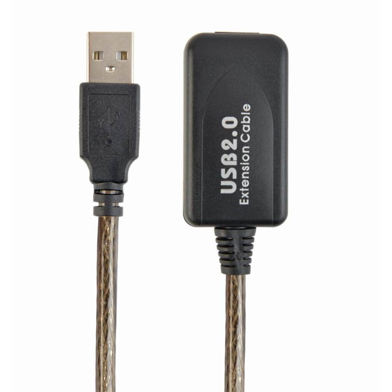 CABLEXPERT ACTIVE USB 2.0 EXTENSION CABLE, 10 M, BLACK