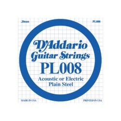 D'ADDARIO PL008  CORDA SINGOLA PER CHITARRA ACUSTICA/ELETTRICA