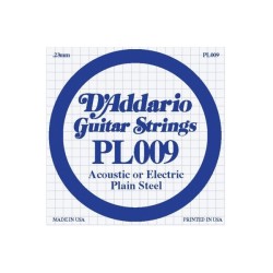 D'ADDARIO PL009 CORDA SINGOLA PER CHITARRA ACUSTICA/ELETTRICA