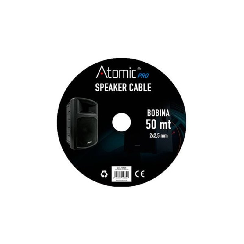 COBRA CAVO SPEAKER 2X2,5MM COLORE NERO AL METRO