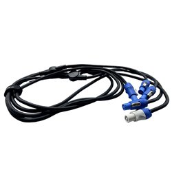 ATOMIC PRO CAVO SPLITTER MOLTIPLICATORE DA POWERCON IN A 4 X POWERCON OUT