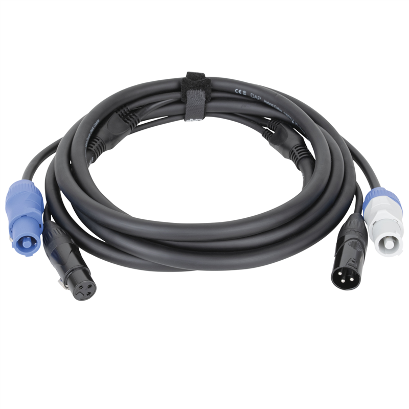 DAP AUDIO FP20-150 CAVO COMBO POWER POWERCON + DMX XLR 3 PIN DA 1,5 METRI