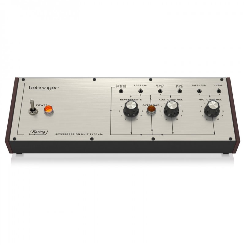 BEHRINGER SPRING REVERBERATION 646 RIVERBERO A MOLLE CON CIRCUITO DI OVERLOAD IN FORMATO EURORACK
