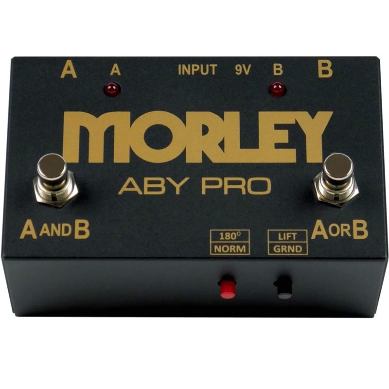MORLEY ABY PRO GOLD ABY SWITCHER SELECTOR COMBINER PER CHITARRE STRUMENTI AMPLIFICATORI A/B/Y