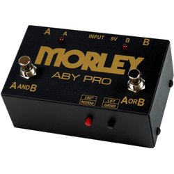 MORLEY ABY PRO GOLD ABY SWITCHER SELECTOR COMBINER PER CHITARRE STRUMENTI AMPLIFICATORI A/B/Y