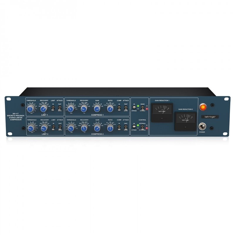 BEHRINGER 369-KT COMPRESSORE E LIMITATORE 2 CANALI TRASFORMATORI MIDAS