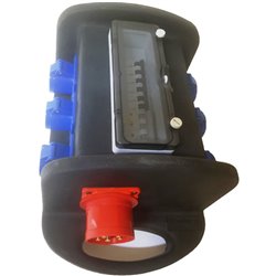 QUADRO CORRENTE POWERBOX TARTARUGA SPINA 32A 5P TRIFASE 6 PRESE CEE 16A 3P MONOFASE RILANCIO 32A PENTAPOLARE