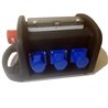 QUADRO CORRENTE POWERBOX TARTARUGA SPINA 32A 5P TRIFASE 6 PRESE CEE 16A 3P MONOFASE RILANCIO 32A PENTAPOLARE