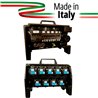 QUADRO CORRENTE POWERBOX TARTARUGA SPINA 32A PENTAPOLARE TRIFASE 9 PRESE CEE 16A MONOFASE 3 SPIE VOLTOMETRO AMPEROMETRO