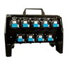 QUADRO CORRENTE POWERBOX TARTARUGA SPINA 32A PENTAPOLARE TRIFASE 9 PRESE CEE 16A MONOFASE 3 SPIE VOLTOMETRO AMPEROMETRO