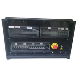 QUADRO CORRENTE POWERBOX SPINA 125A 6 PRESE CEE 16A MONOFASE + 2 32A 5P + 2 16A 5P + 1 63A + 3 SPIE VOLTOMETRO AMPEROMETRO EMERG