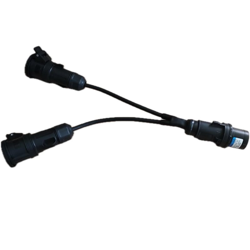 ELGA SPLITTER CEE IP54 CAVO FR2OR3G2,5MMQ SDOPPIO DA SPINA 16A 3 POLI 2P+T A 2 PRESE 16A