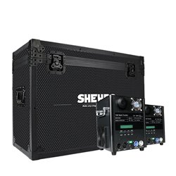 SHEHDS COPPIA SP650 SPARK MACHINE 650 WATT FONTANA LUMINOSA FREDDA DMX O TELECOMANDO WIRELESS + FLIGHTCASE