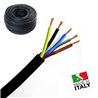 CAVO ALIMENTAZIONE H07RN-F 5G16 MM2 ISOLAMENTO NEOPRENE CON 5 CONDUTTORI SEZIONE 16MMQ ( AL METRO )