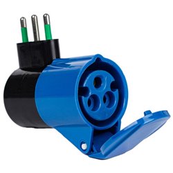 FANTON 78000-E ADATTATORE DI CORRENTE DA SPINA ITALIANA A PRESA CEE 16A