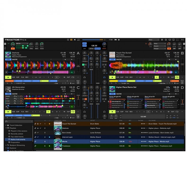 NATIVE INSTRUMENTS TRAKTOR PRO 4 SOFTWARE PER DJ 4 DECK