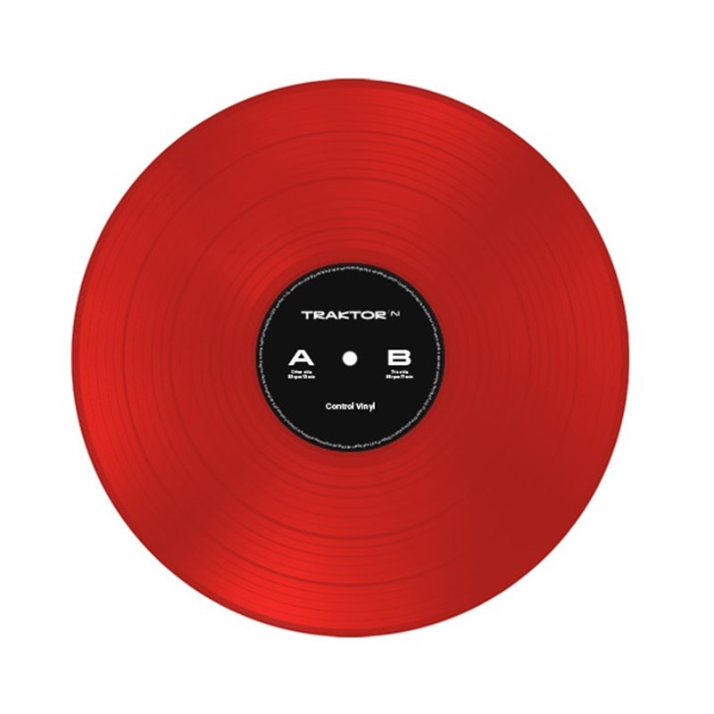 NATIVE INSTRUMENTS TRAKTOR CONTROL VINYL RED VINILE DI CONTROLLO ROSSO