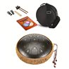 TAMBURO ARMONICO 15 TONI STEEL TONGUE DRUM 12″ TANK DRUM 30,5CM COLORE BRONZO