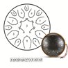 TAMBURO ARMONICO 15 TONI STEEL TONGUE DRUM 12″ TANK DRUM 30,5CM COLORE BRONZO