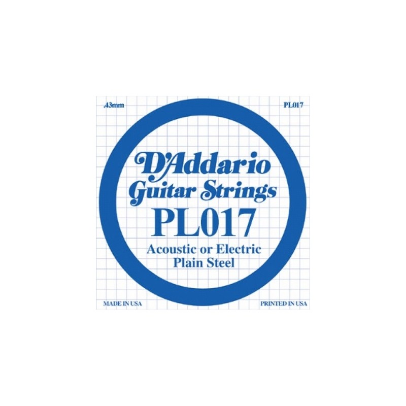 D'ADDARIO PL017 CORDA SINGOLA PER CHITARRA ACUSTICA/ELETTRICA