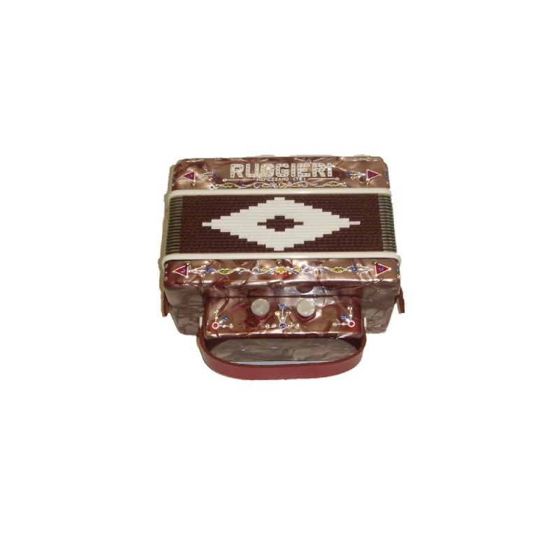 RUGGIERI ORGANETTO IN SOL DUE BASSI IN LEGNO COLOR CAFFE'