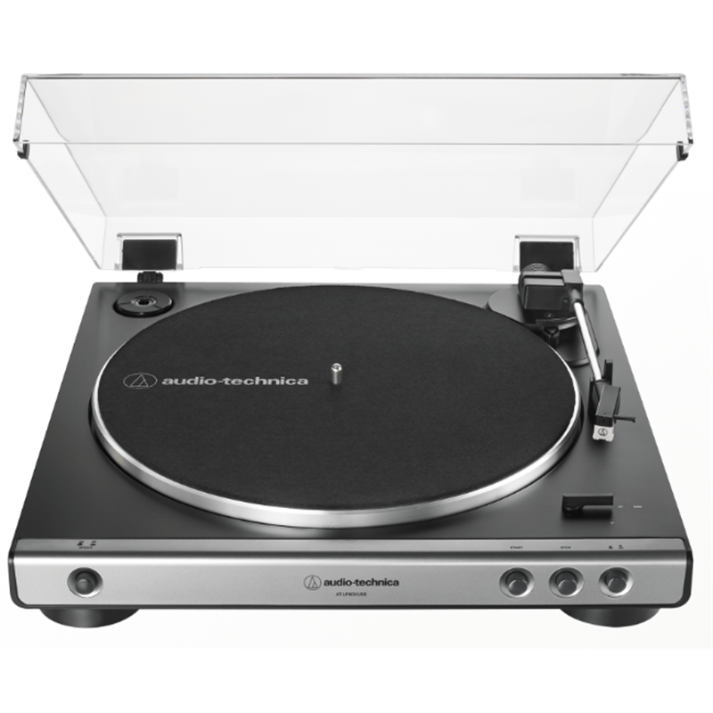 AUDIO TECHNICA AT LP60X USB GM GIRADISCHI PROFESSIONALE A CINGHIA USB CANNA DI FUCILE/NERO