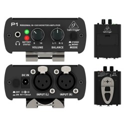 BEHRINGER P1 POWERPLAY AMPLIFICATORE MONO/STEREO CUFFIE 2 XLR IN ( P-1 )