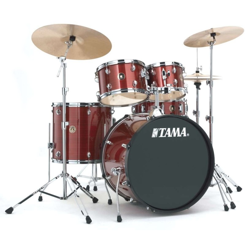 TAMA RM52KH6C RDS RHYTHM MATE RED BATTERIA ACUSTICA IN PIOPPO CON HARDWARE E PIATTI ROSSA