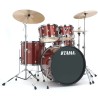 TAMA RM52KH6C RDS RHYTHM MATE RED BATTERIA ACUSTICA IN PIOPPO CON HARDWARE E PIATTI ROSSA