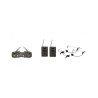 PROEL WM600DH PLL UHF RADIOMICROFONO DOPPIO ARCHETTO + LAVALIER + BODYPACK WIRELESS 4 CANALI