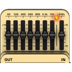 BEHRINGER BEQ700 BASS GRAPHIC EQUALIZER EFFETTO PEDALE EQUALIZZATORE GRAFICO 7 BANDE PER BASSO