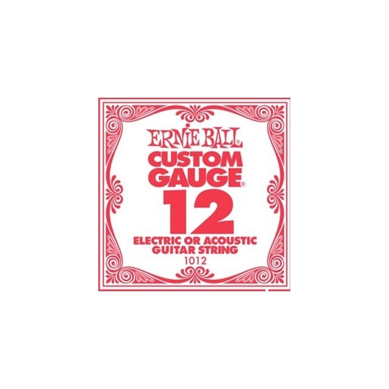 ERNIEBALL CUSTOM GAUGE 12 CORDA SFUSA PER CHITARRA ACUSTICA/ELETTRICA
