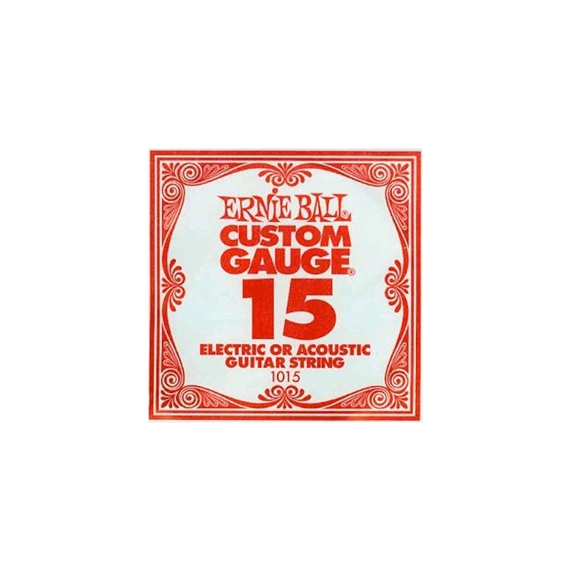 ERNIEBALL CUSTOM GAUGE 15 CORDA SFUSA PER CHITARRA ACUSTICA/ELETTRICA