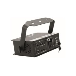 EUROLITE LED MS-3 TRIPLO EFFETTO POLAR LASER CLASSE 3B 100mW ROSSO + 40 mW VERDE + LED BLU DA 5 WATT