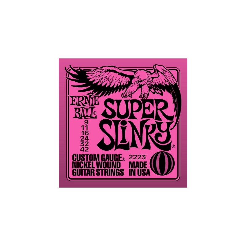 ERNIE BALL SUPER SLINKY 2223 MUTA PER CHITARRA ELETTRICA 09-42
