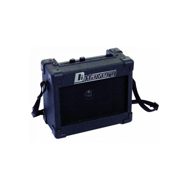 DIMAVERY MA-50 MINI AMPLIFICATORE PER CHITARRA 5W + TRACOLLA + CLIP AGGANCIO CINTURA