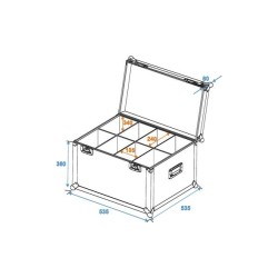 ROADINGER FLIGHTCASE PER 8xSLS MISURA M