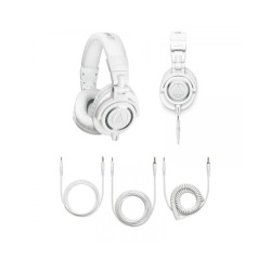 AUDIO-TECHNICA ATH M50X-WH WHITE CUFFIA DINAMICA CHIUSA BIANCA PER MONITOR PIEGHEVOLE